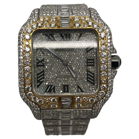 fake iced out cartier|iced out cartier watch real.